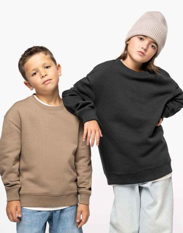 Native Spirit Kids Oversized Round Neck Sweatshirt Thumbnail