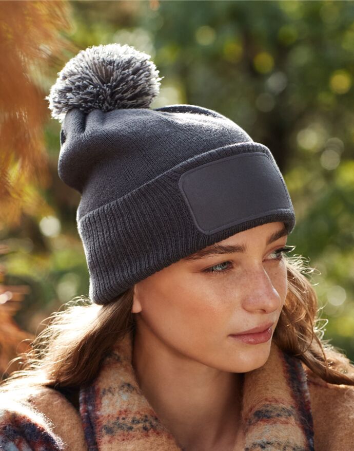 Beechfield Snowstar Patch Beanie B443 Thumbnail