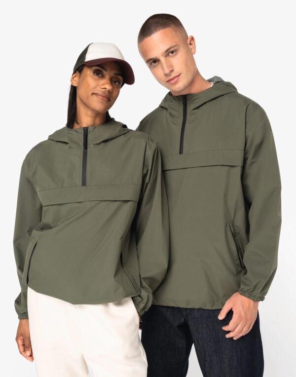 Native Spirit Giacca a Vento Impermeabile ecosostenibile 1/4 zip NS616 Thumbnail