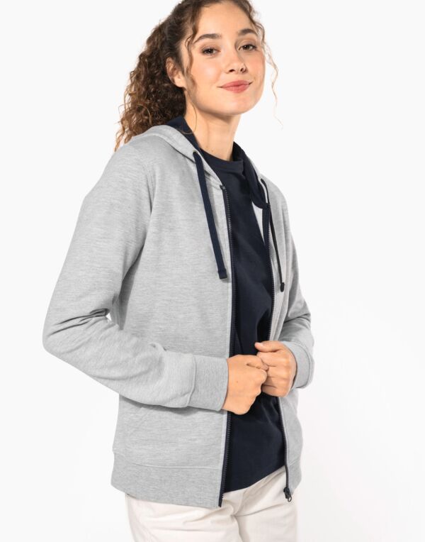 Kariban Cappuccio a contrasto full zip K467 Thumbnail