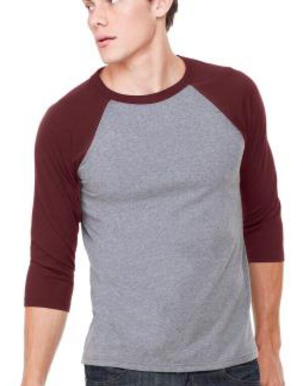 BELLA CANVAS<br>Triblend Baseball Maniche 3/4 Thumbnail