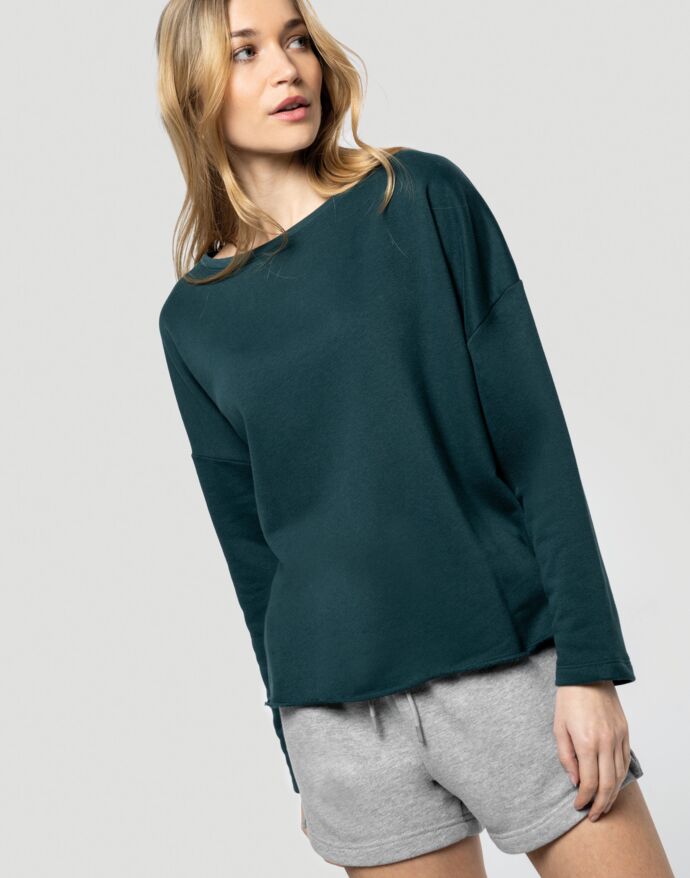 KARIBAN Oversize Loose French Terry K471 Thumbnail